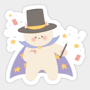 Cat Magician Sticker